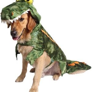 Green Alligator Dog Costume